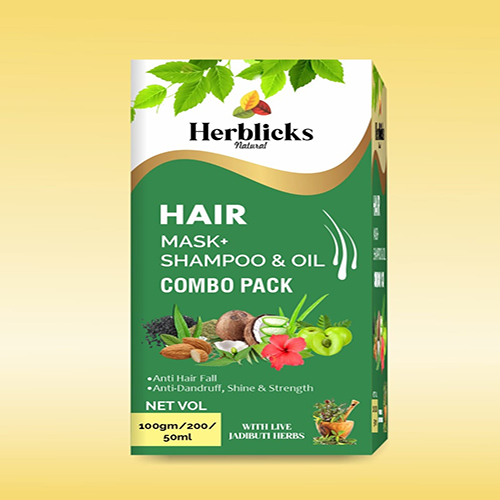 Hair Mask, Shampoo & Oil Combo ack